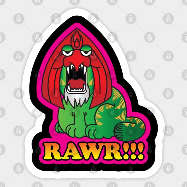 Rawr!!! Sticker by OrneryDevilDesign